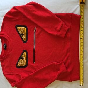 Fendi Red Men's Sweatshirt - Monster Eye NWOT